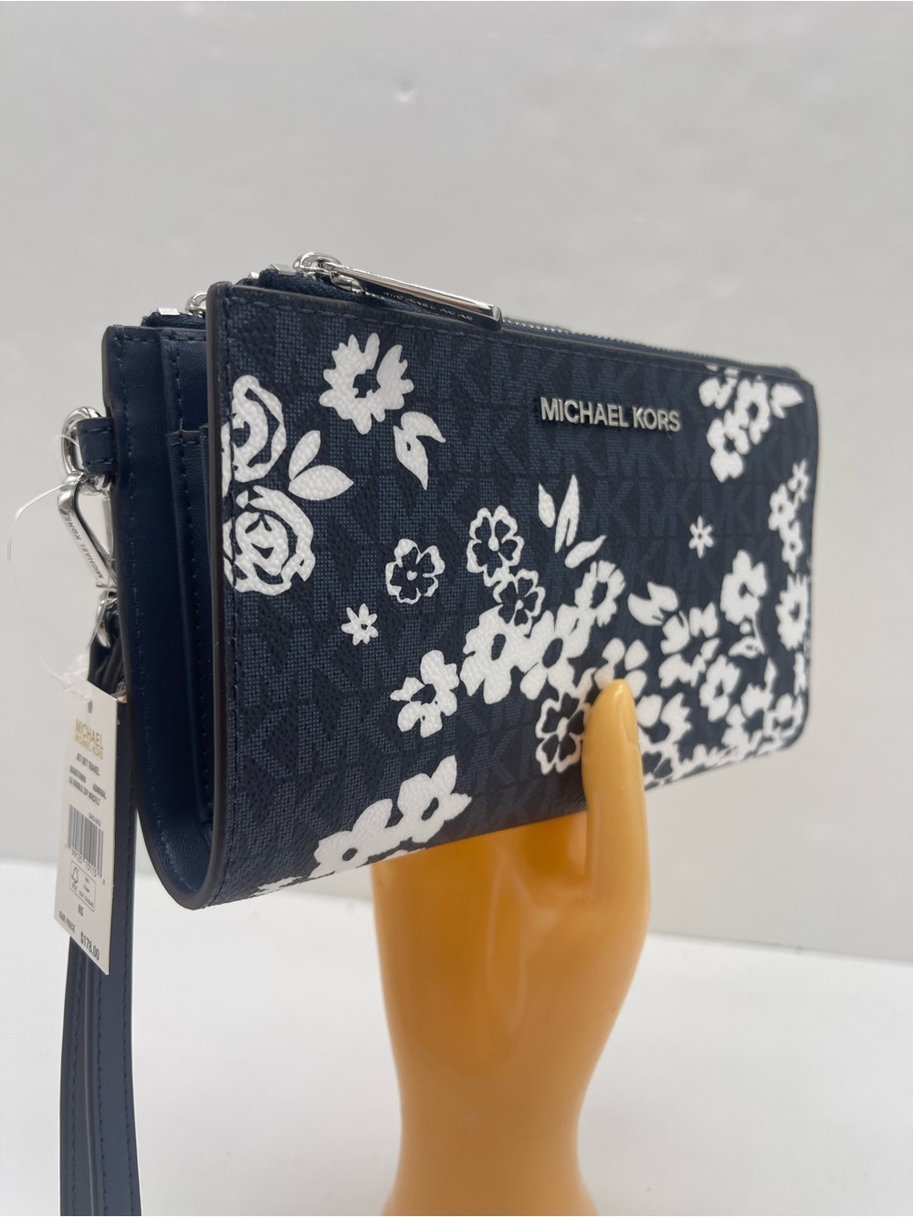 MICHAEL KORS Jet Set Travel Lg Double Zip Printed Signature Logo Wristlet Wallet - Picture 8 of 16